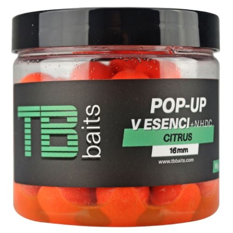 TB Baits Plávajúce Boilie Pop-Up Orange Citrus + NHDC 65 g 16mm